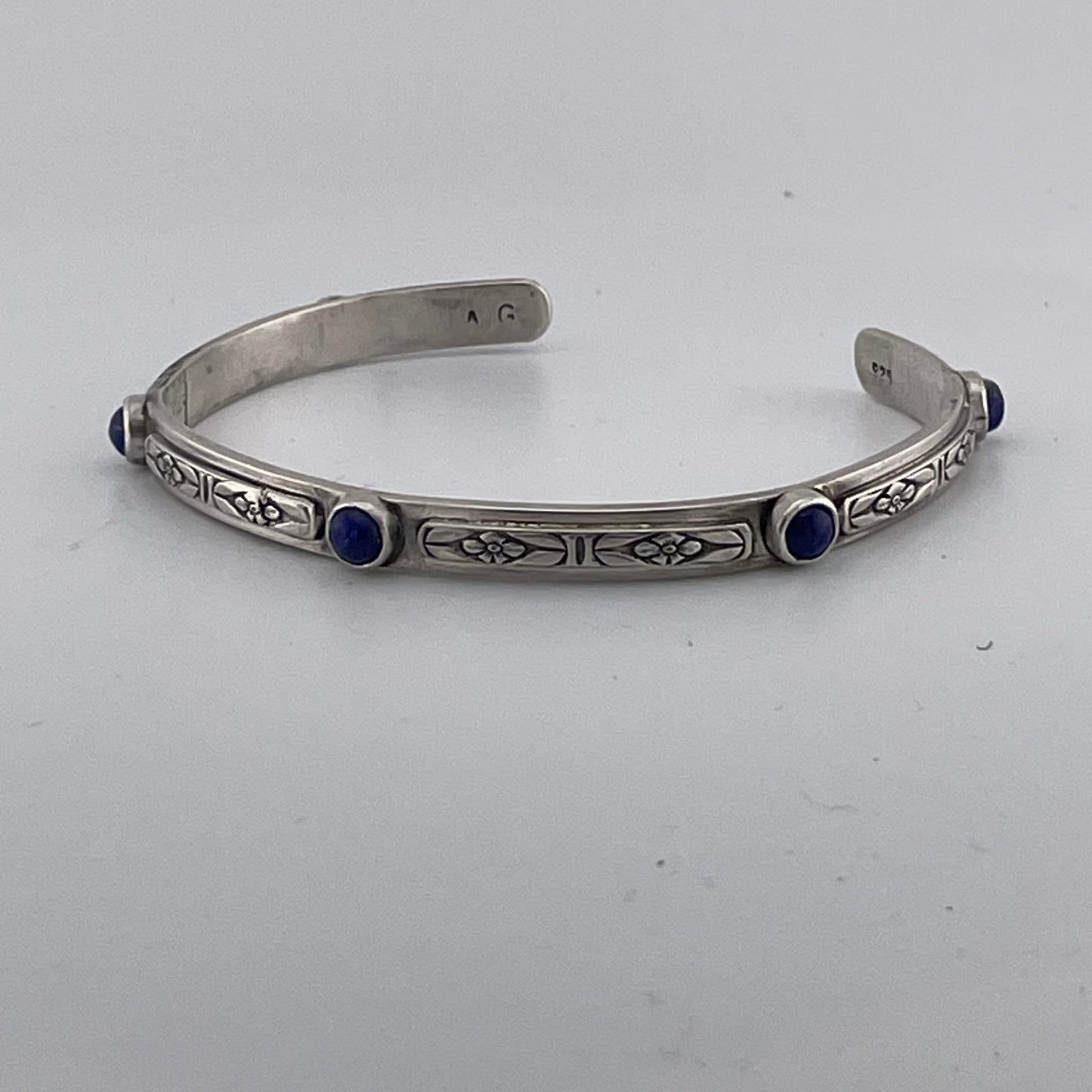 Lapis and Sterling Cuff