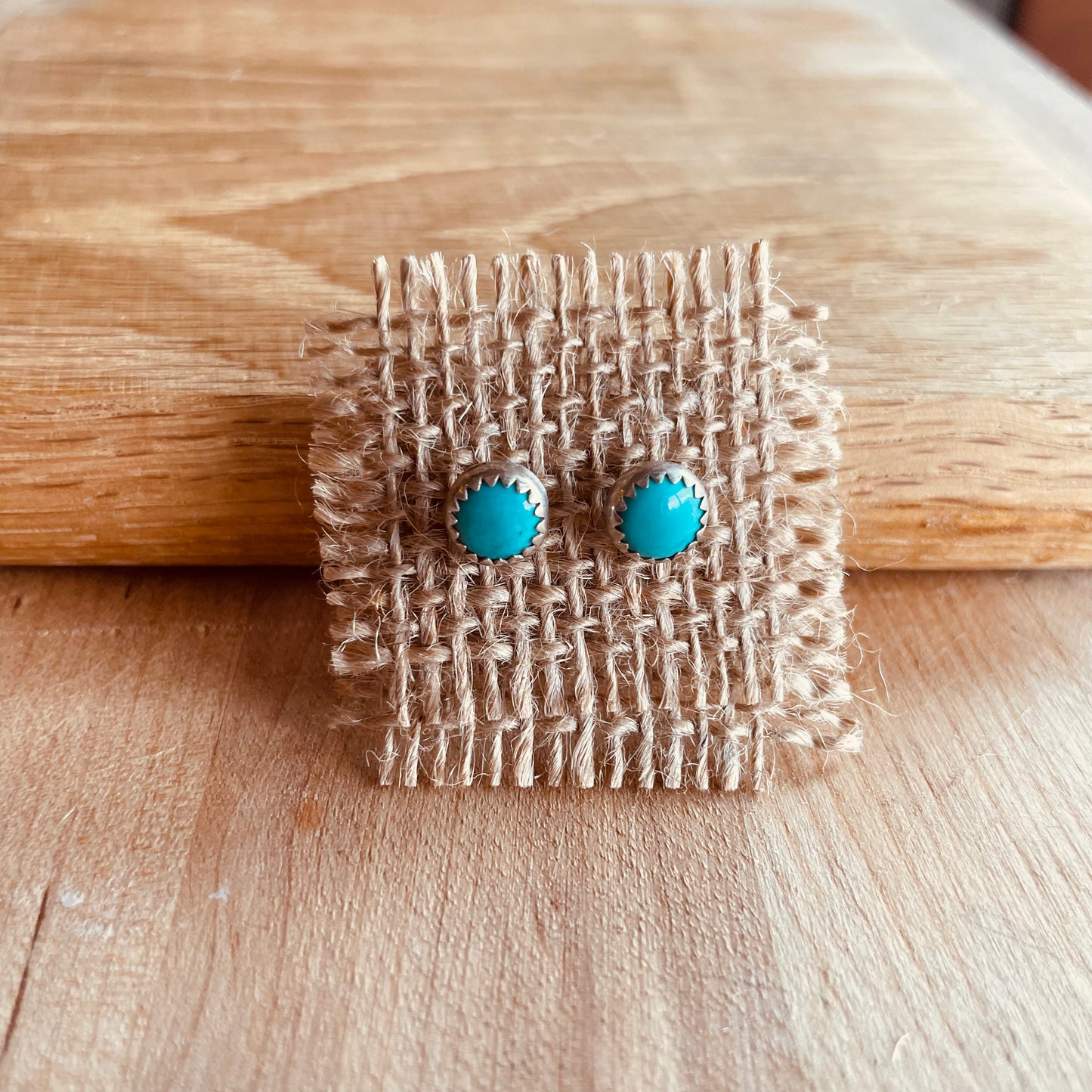 Kingman Turquoise stud earrings