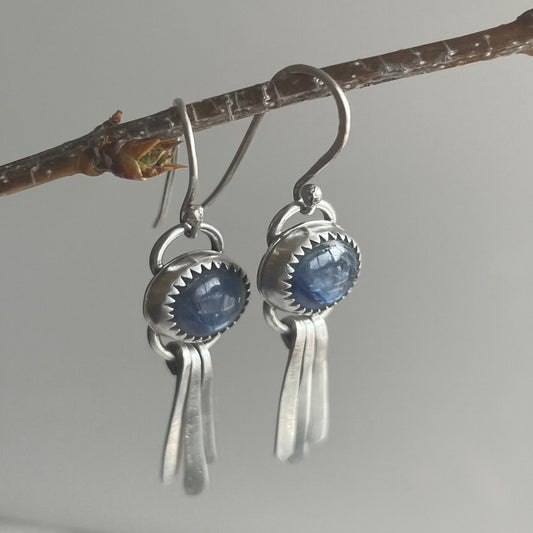 Blue Kyanite Dangle Earrings