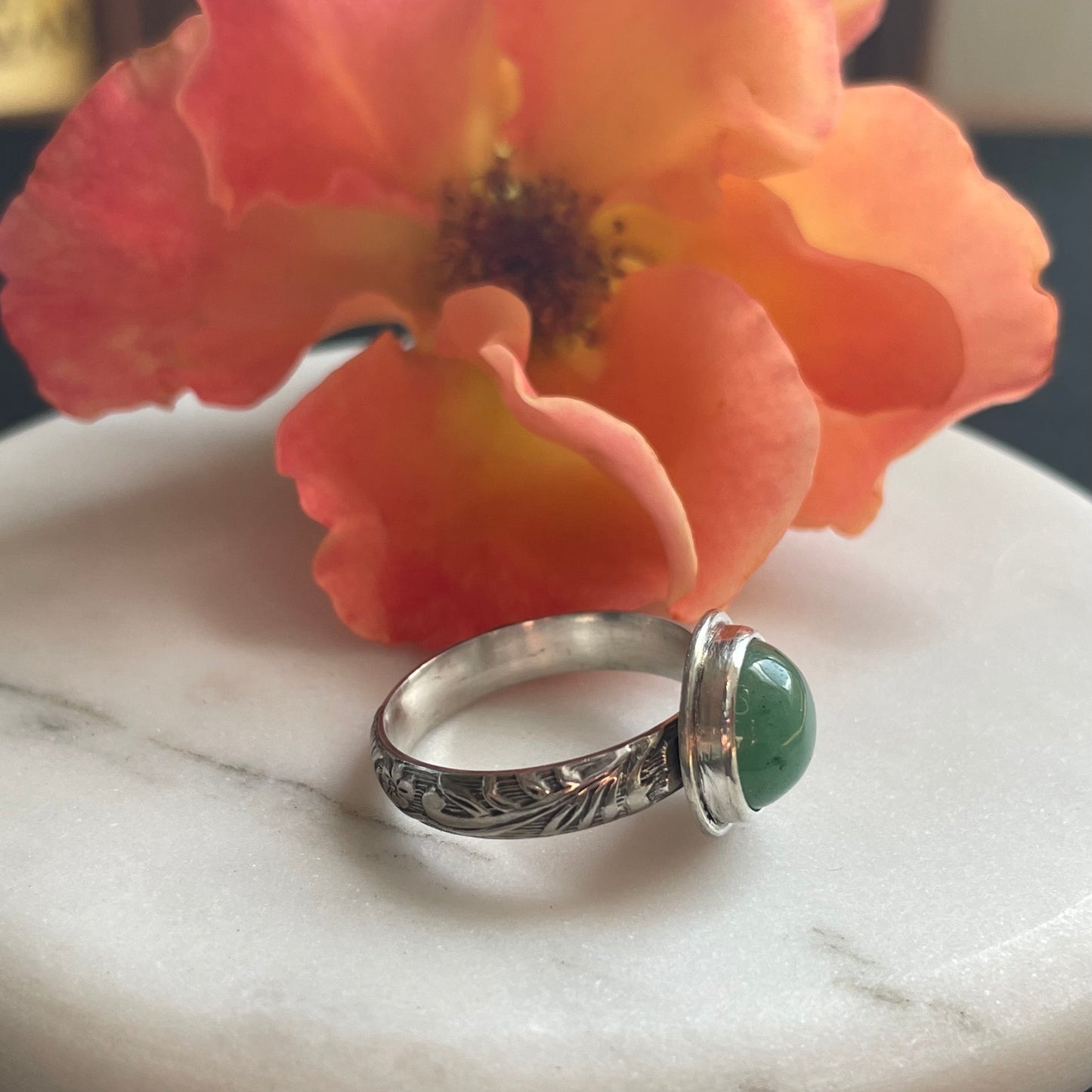 Green Aventurine Ring