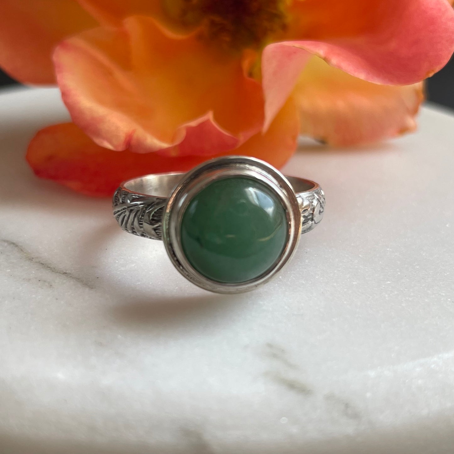 Green Aventurine Ring