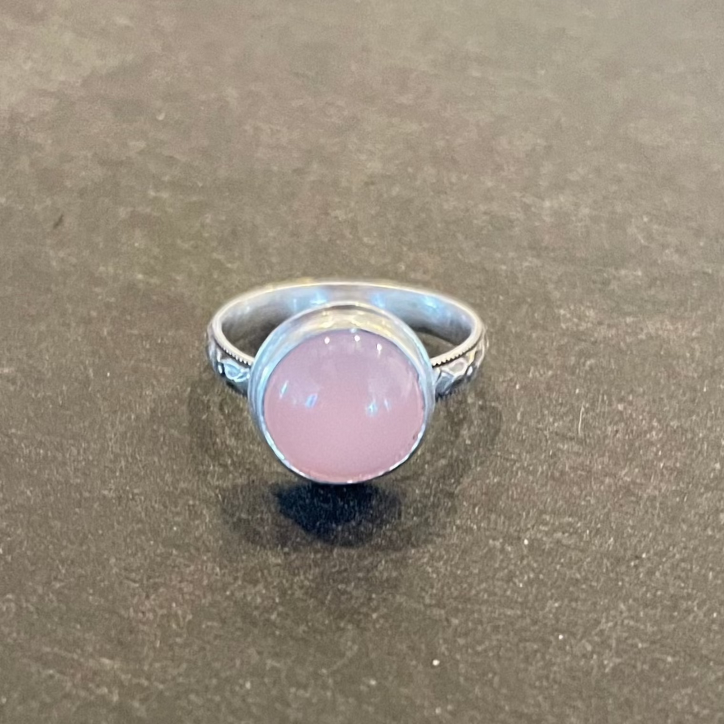 Pink Chalcedony ring