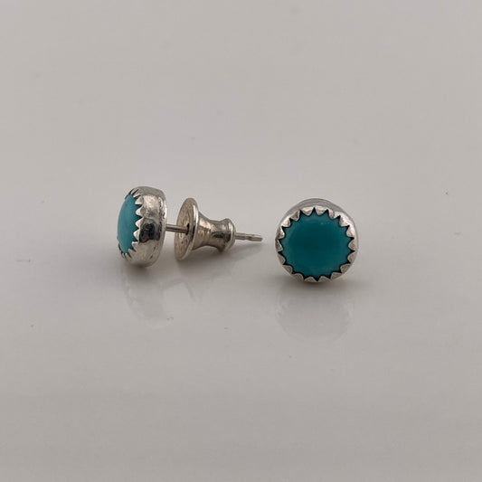 Kingman Turquoise stud earrings